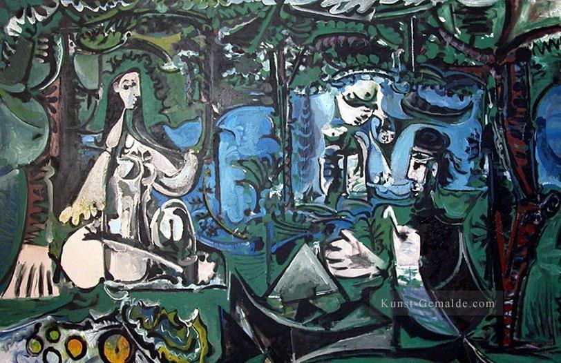 Luncheon auf dem Gras nach Manet 7 1960 Kubismus Pablo Picasso Ölgemälde